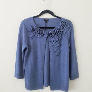 Talbots Blue Cardigan, Sz M